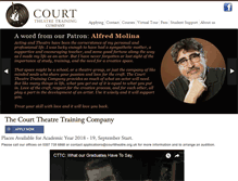 Tablet Screenshot of courttheatre.org.uk